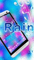 Rain Emoji Kika Keyboard Theme-poster