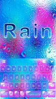 Rain Emoji Kika Keyboard Theme capture d'écran 1