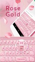 Rose Gold Keyboard Theme Affiche