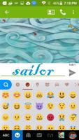 Sailor Kika Free Emoji Theme captura de pantalla 1