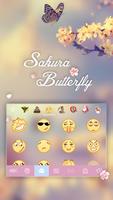 Sakura Butterfly Kika Keyboard capture d'écran 2