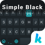 Simple Black Keyboard Theme icône