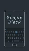 Simple Black Keyboard Theme Plakat