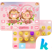 ”Monkey Love Emoji Keyboard