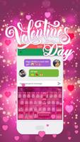 Valentine's day Kika Keyboard Cartaz