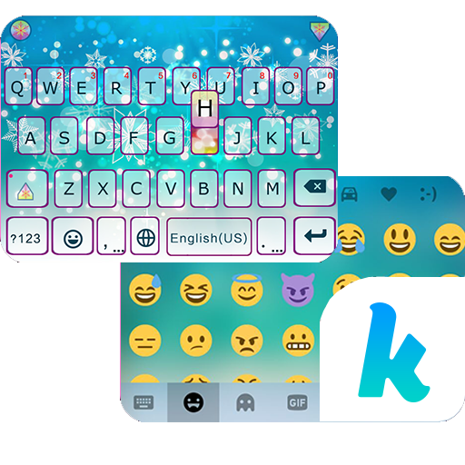 Winter Blue Kika Keyboard
