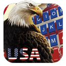 Tema de teclado America Flag Eagle APK