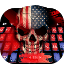 Thème de clavier American Skull APK