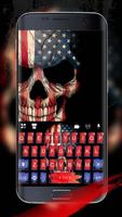 Thème de clavier American Skull Affiche