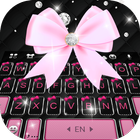 ikon Tema Keyboard Black Pink Kitty