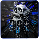 APK Blue Flaming Skull Wallpaper Theme Lock Screen HD
