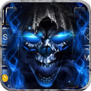 Тема для клавиатуры Blue Grim Reaper APK