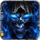 Blue Grim Reaper Keyboard Theme aplikacja