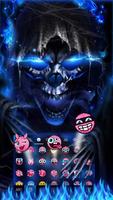 Тема для клавиатуры Blue Grim Reaper скриншот 1