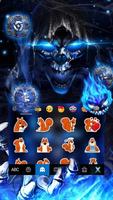 Тема для клавиатуры Blue Grim Reaper скриншот 2