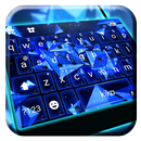 Blue Polygon Keyboard Theme APK