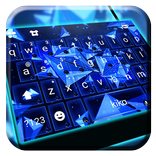 Blue Polygon Keyboard Theme