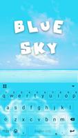 Blue Sky Kika Keyboard Theme Cartaz