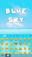 Blue Sky Kika Keyboard Theme imagem de tela 1
