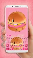 Cartoon Funny Hamburger Plakat