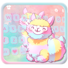 Cartoon Adorable Alpaca Keyboard Theme icon