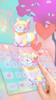 Cartoon Adorable Alpaca Keyboard Theme screenshot 1