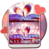 Neues Charming Book Heart Tast Zeichen