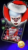 Christmas Horror Clown Keyboard Theme screenshot 1