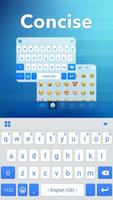 Concise Emoji Kika Keyboard постер