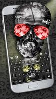 Tema Keyboard Cool Skull poster