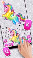 Tema Keyboard Color Rainbow Un Cartaz