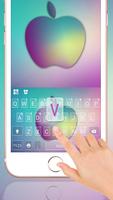 тема для клавиатуры Colorful Apple постер