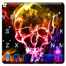 Colorful Smoke Skull Keyboard -APK