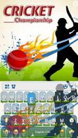 Cricket Championship Keyboard Theme پوسٹر