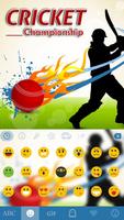 Cricket Championship Keyboard Theme اسکرین شاٹ 2