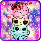 Tema Keyboard Cute Colorful Ca ícone