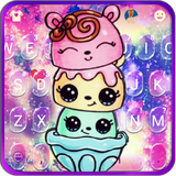 Tema Keyboard Cute Colorful Ca ícone
