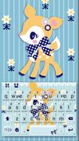 Thème de clavier Cute Deer Bow Affiche