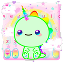 тема Cute Dinosaur Unicorn APK