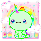 الكيبورد Cute Dinosaur Unicorn أيقونة