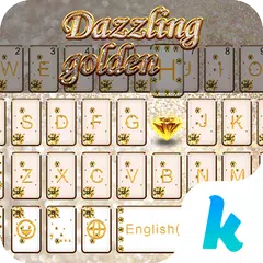 Dazzling Golden Kika Keyboard