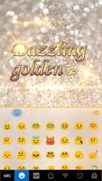 Dazzling Golden Kika Keyboard ảnh chụp màn hình 1