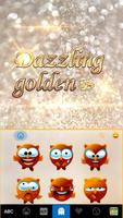 Dazzling Golden Kika Keyboard ảnh chụp màn hình 2