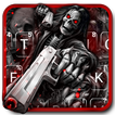 Death Skull Gun Keyboard Theme