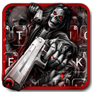 Thème de clavier Death Skull Gun APK