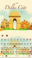 Delhi City Keyboard Theme Affiche
