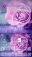 Dreamlike Rose Keyboard Theme Affiche