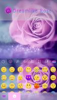 Dreamlike Rose Keyboard Theme تصوير الشاشة 1