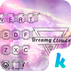 Fond de clavier dreamyclouds icône