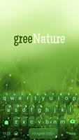Green Nature Panda Keyboard Theme Affiche